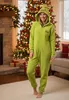 Grinch POLAROVÉ pyžamo JEDNODÍLNÉ na zip, dámské TEPLÉ Náhled obrázku produktu 5