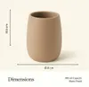 Zahnputzbecher Spirella Sven Polyresin Holz Ø 8 cm Produktbild-Vorschau 9