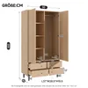 Kledingkast met kledingstang en deuren, garderobe met Productafbeelding-voorbeeld 4