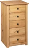 vidaXL Credenza 46x40x89 cm in legno di pino Panama Anteprima dell’immagine prodotto 3