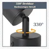 ZMH LED plafoniera nera 1 fiamma plafoniera faretto da Anteprima dell’immagine prodotto 4