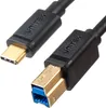A close-up shot of a USB-C to USB-B 3.0 cable on a white background. Náhled obrázku produktu