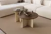 Skye Decor, Kaffeetisch-Set (2 Teile), Walnuss & Travertin, Produktbild-Vorschau 1