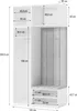 Masseno Garderobe-Set REMA 120/240/60 cm Modern Produktbild-Vorschau 3