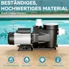 WilTec Poolpumpe 19200 l/h 750 W Schwimmbadpumpe Produktbild-Vorschau 6
