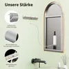 HOKO specchio da bagno ad arco LED 60x100 cm con cornice in Anteprima dell’immagine prodotto 3