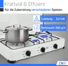 ZMC Gaskocher Campingkocher 3-flammig inkl. Schlauch und Produktbild-Vorschau 5