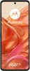 A close-up marketing image of a Motorola Razr 50 smartphone with a vibrant, abstract background. Produktbild-Vorschau