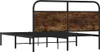 Bettgestell ohne Matratze 150x200 cm Räuchereiche Produktbild-Vorschau 7