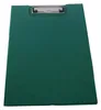 A green A4 clipboard with a silver clip is shown against a white background. Produktbild-Vorschau