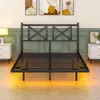okwish plávajúca posteľ 140x200 rám postele kovová posteľ s Náhľad obrázku produktu 7