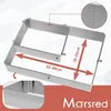 Verstellbarer Backrahmen Edelstahl Backform 8 cm eckig für Produktbild-Vorschau 4