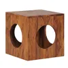 Wohnling Sheesham Massivholz Beistelltisch 35 x 35 cm Cube; Produktbild-Vorschau 1