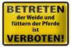 Blechschild Warnschild 18x12cm Betreten der Weide verboten Produktbild-Vorschau 1
