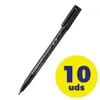STAEDTLER Folienstift Lumocolor perm F schwarz 10 Stück Produktbild-Vorschau 10