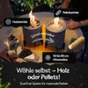 Raucharmes Tischfeuer, Tischkamin Outdoor für Pellets & Produktbild-Vorschau 3