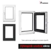 Framex sklepní okno vnitrní bílá/venkovní antracitová ŠxV Náhled obrázku produktu 3