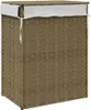 vidaXL Koš na prádlo s víkem 46x33x60 cm z polyratanu Náhled obrázku produktu 6