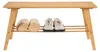 Schuhbank aus Bambus Holz mit integrierter Ablage - 80 x 40 Produktbild-Vorschau 1