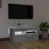 vidaXL TV skříňka s LED světly Betonová šedá 90x35x40 cm Náhled obrázku produktu 3