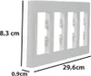 Ramka 4-krotna pozioma biały Asfora EPH5800421 Podgląd zdjęcia produktu 3