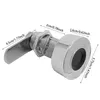 A silver fingerprint lock with measurement indicators. Podgląd zdjęcia produktu