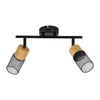 ZMH LED Deckenleuchte Holz E14 Spots 2 Flammig Produktbild-Vorschau 9