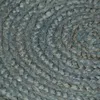 vidaXL Tappeto in juta fatto a mano, rotondo, 210 cm, verde Anteprima dell’immagine prodotto 3