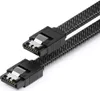 deleyCON 30 cm SATA 3 Kabel Nylon 6 Gbit/s Datenkabel SATA Produktbild-Vorschau 1