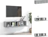 vidaXL 2-tlg. TV-Schrank-Set Grau Sonoma Holzwerkstoff -  Produktbild-Vorschau 1