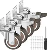 4 rotelle per mobili a L, rotelle girevoli da 50 mm con Anteprima dell’immagine prodotto 1