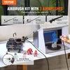 Zestaw aerografów VEVOR, kompresor powietrza z podwójnym Podgląd zdjęcia produktu 2