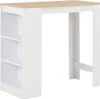 vidaXL Stolik barowy z półką biały 110x50x103 cm Podgląd zdjęcia produktu 6