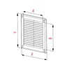 Griglia di ventilazione - copertura in rete VM, 200 x 200 Anteprima dell’immagine prodotto 6