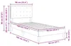 vidaXL Rama łóżka z zagłówkiem jasnoszara 90 x 190 cm Podgląd zdjęcia produktu 8
