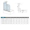 2-teilig Badewannenaufsatz 90x70x140cm mit Seitenwand Produktbild-Vorschau 4