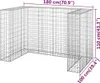 vidaXL Mur de gabions pour poubelles Acier galvanisé Voir les images du produit 7
