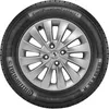 A close-up of a car tire and rim. Podgląd zdjęcia produktu