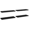 vidaXL Etagère flottante 4 pcs. noir 80x23,5x3,8 cm MDF - Voir les images du produit 3