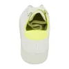 A top-down view of a white sneaker with a yellow accent. Produktbild-Vorschau