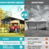 UISEBRT Extra large carport-tente 450×300×250 cm - Robuste Voir les images du produit 5