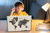 MuchoWow® Laptop Aufkleber Sticker Cover Weltkarte - Braun Produktbild-Vorschau 3