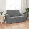 vidaXL Schlafsofa Dunkelgrau 148 x 71 x 83 cm Samt Produktbild-Vorschau 3