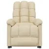 vidaXL Fauteuil de massage Crème Tissu Voir les images du produit 3