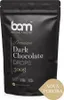 A dark pouch of chocolate drops with text and branding. Produktbild-Vorschau