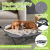 TRMLBE Hundebett Erhöhtes Katzenbett 68x68x21 cm, S Größe Produktbild-Vorschau 3