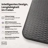 IvoQ Klapptisch – 180 cm – Rattan-Optik – Schwarz – Produktbild-Vorschau 4