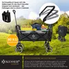 A folding wagon filled with items, set in a grassy outdoor environment. Produktbild-Vorschau