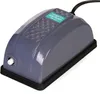 A gray air pump with a teal label sits on a white background. Náhled obrázku produktu