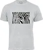 Cotton Prime® T-Shirt Black & White Zebra Eye M grau Produktbild-Vorschau 1